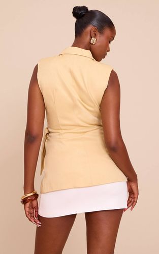 Gilet À Taille Nouée | Taille 32 - PrettyLittleThing - Modalova