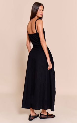 Black Robe Midaxi Blanche À Taille Tressée En V | Taille 42 - PrettyLittleThing - Modalova