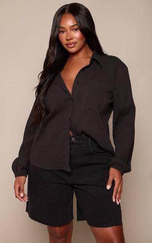 Washed Black Short En Denim Boyfriend Grande Taille | Taille 44 - PrettyLittleThing - Modalova