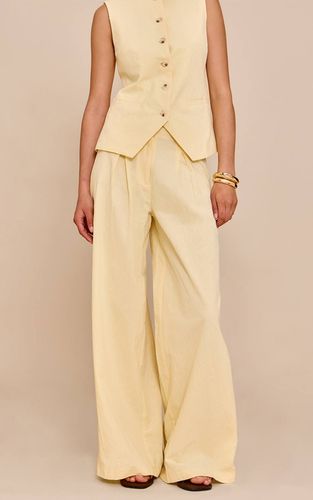 Pantalon Large Plissé Effet Lin Ensemble Coordonné | Taille 42 - PrettyLittleThing - Modalova