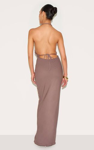 Robe Maxi Dos Nu À Col Licou Petite | Taille Small - PrettyLittleThing - Modalova