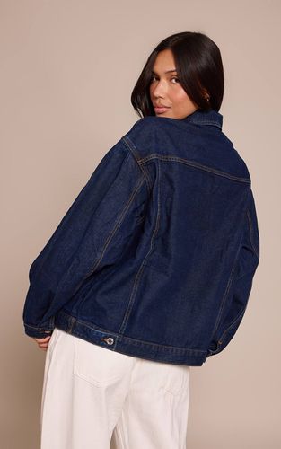 Indigo Veste En Denim Oversize À Manches Cocon | Taille 42 - PrettyLittleThing - Modalova