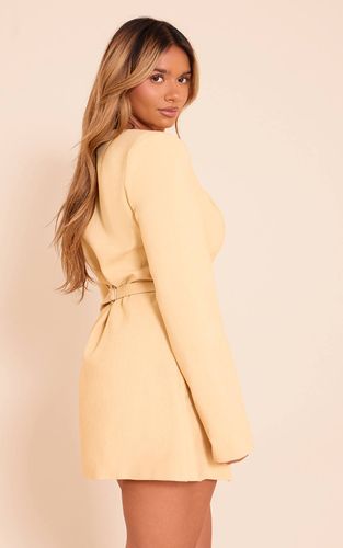 Robe Mini Ajustée À Encolure Carrée Avec Boutons Martelés Shape | Taille 34 - PrettyLittleThing - Modalova