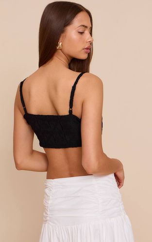 Black Brassière Texturée Au Crochet | Taille 44 - PrettyLittleThing - Modalova