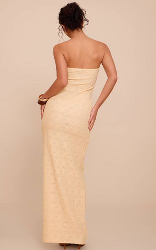 Lemon Robe Maxi Colonne Texturée À Bandeau | Taille 32 - PrettyLittleThing - Modalova