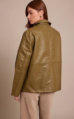 Khaki Veste Oversize En Synthétique | Taille XS - PrettyLittleThing - Modalova