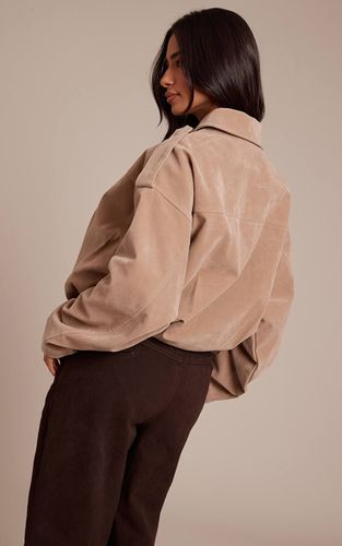 Stone Veste Zippée Oversize En Synthétique Petite | Taille XS - PrettyLittleThing - Modalova
