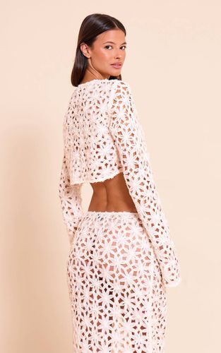 Natural Ensemble Haut Court Boutonné À Fleurs Texturées | Taille 32 - PrettyLittleThing - Modalova