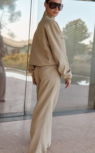 Sand Veste Zippée Col Montant Effet Peau De Pêche | Taille 42 - PrettyLittleThing - Modalova