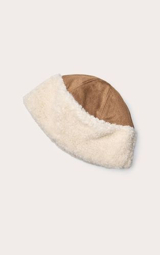 Tan Bob À Bordure Borg Étendue - PrettyLittleThing - Modalova