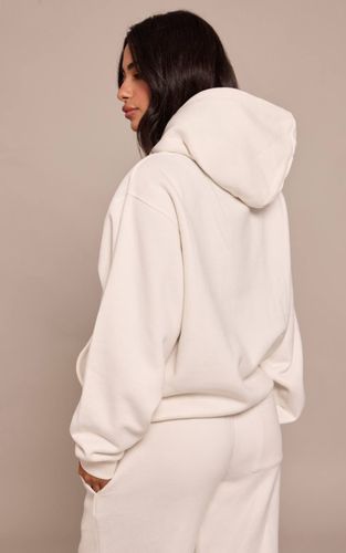 Cream Sweat À Casynthétiqueche Zippé Petite | Taille XS - PrettyLittleThing - Modalova