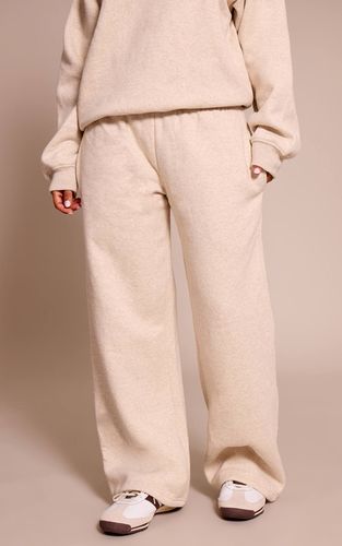 Oatmeal Pantalon De Jogging Petite À Jambe Droite | Taille Large - PrettyLittleThing - Modalova