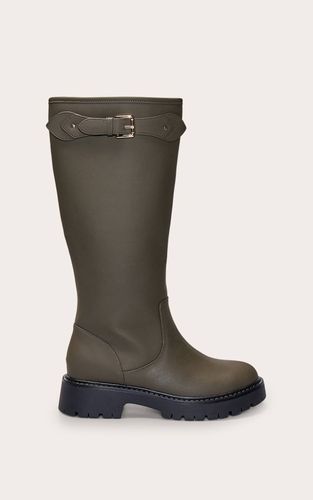 Khaki Botte Chelsea Montante À Détail Boucle En Synthétiquecuir | Taille 31 - PrettyLittleThing - Modalova