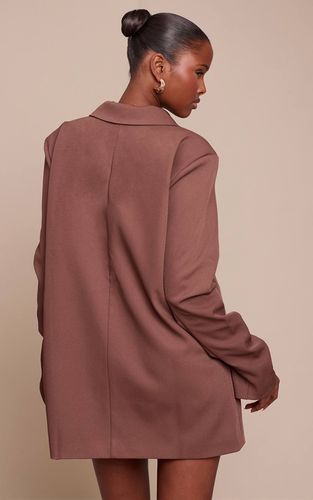 Robe Blazer Cintrée En Tissu Tissé À Manches Froncées | Taille 42 - PrettyLittleThing - Modalova
