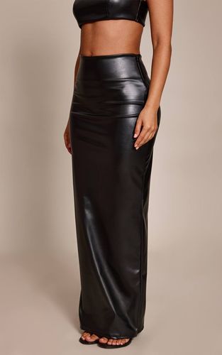 Black Jupe Longue En Synthétique Petite | Taille 42 - PrettyLittleThing - Modalova