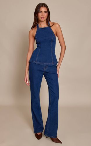 Indigo Jean Évasé Stretch | Taille 32 - PrettyLittleThing - Modalova