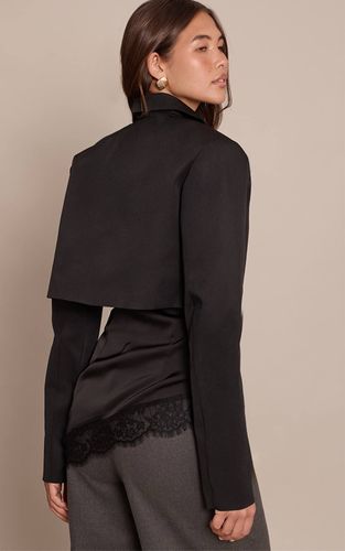 Black Blazer Court Ajusté | Taille 42 - PrettyLittleThing - Modalova
