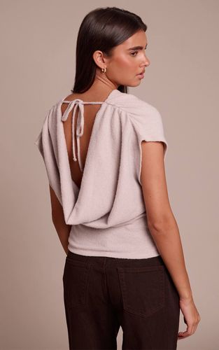 Mushroom Haut Ample Décontracté Aspect Laine Avec Lien Au Dos | Taille 32 - PrettyLittleThing - Modalova