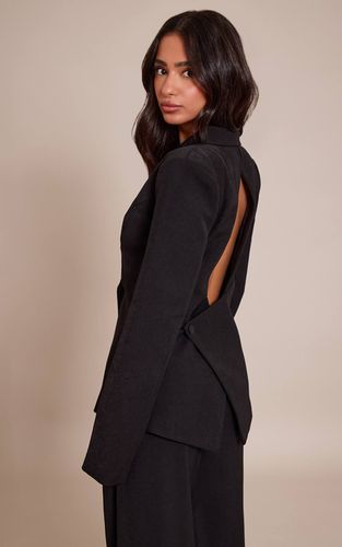 Black Blazer Petite Taille Cintrée Dos Ouvert Ensemble Coordonné | Taille 42 - PrettyLittleThing - Modalova