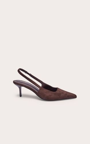 Escarpin Slingback À Bout Pointu En Satin | Taille 33 - PrettyLittleThing - Modalova