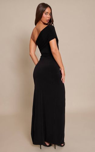 Black Robe Maxi Moulante À Découpes En Tissu Slinky | Taille 42 - PrettyLittleThing - Modalova