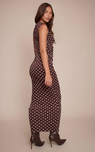 Robe Longue Moulante En Mesh À Imprimé Floral | Taille 32 - PrettyLittleThing - Modalova