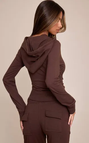 Haut De Survêtement Ajusté À Fermeture Éclair Petite | Taille XS - PrettyLittleThing - Modalova