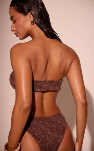 Bas De Bikini Tanga Taille Haute Texturé Pour La Natation | Taille 32 - PrettyLittleThing - Modalova