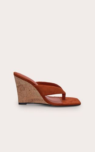 Rust Sandales Compensées À Bout Carré Et Bride Entre-orteils En Synthétique | Taille 31 - PrettyLittleThing - Modalova