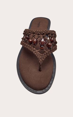 Sandales Tongs À Perles Tissées | Taille 31 - PrettyLittleThing - Modalova