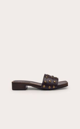 Mules À Talons Bottier Avec Clous | Taille 33 - PrettyLittleThing - Modalova