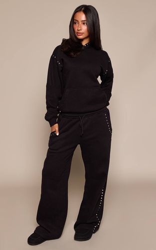Black Joggers Petite Avec Détails Cloutés | Taille XS - PrettyLittleThing - Modalova