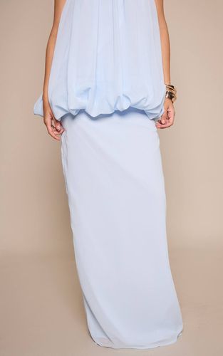 Light Blue Jupe Maxi En Mousseline Taille Mi-haute Ensemble Coordonné | Taille 32 - PrettyLittleThing - Modalova