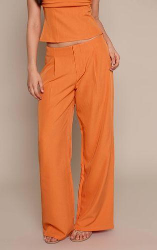 Pantalon Coordonné Plissé Ajusté | Taille 32 - PrettyLittleThing - Modalova
