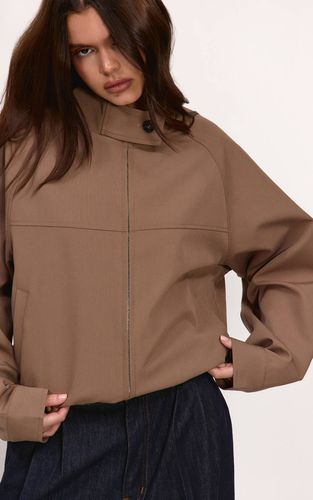 Brown Veste Bomber Ajustée | Taille XS - PrettyLittleThing - Modalova