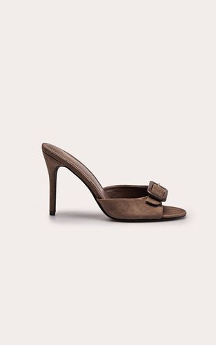 Mushroom Mules À Talons En Synthétique Avec Détail Boucle | Taille 33 - PrettyLittleThing - Modalova