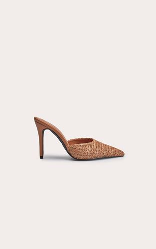Mules De Cour À Bout Allongé Texturé | Taille 33 - PrettyLittleThing - Modalova