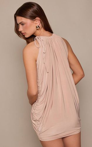 Stone Mini Robe Double Couche En Tissu Slinky Avec Effet Superposé | Taille 42 - PrettyLittleThing - Modalova