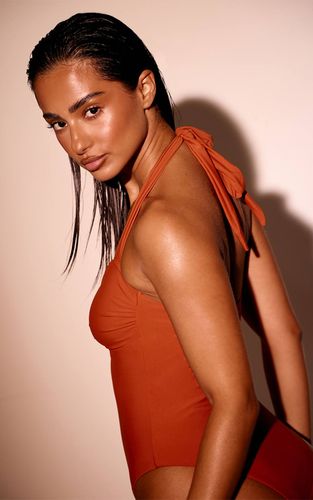 Rust Maillot De Bain Échancré À Encolure En U | Taille 32 - PrettyLittleThing - Modalova