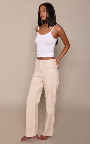 Jean Droit Taille Haute Stretch Pour Grandes Tailles | Taille 42 - PrettyLittleThing - Modalova