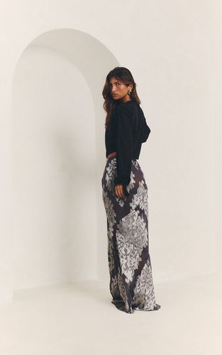 Charcoal Jupe Maxi En Voile Dévoré Métallisé | Taille 32 - PrettyLittleThing - Modalova