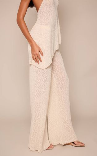 Pantalon Large À Cordon De Serrage En Fil Bouclette | Taille XS - PrettyLittleThing - Modalova