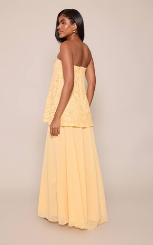 Lemon Robe Longue Colonne Bustier En Dentelle | Taille 36 - PrettyLittleThing - Modalova