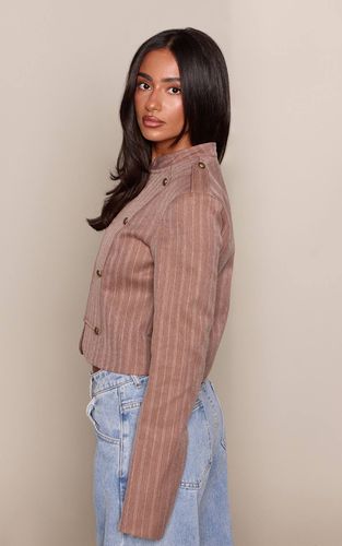 Stone Veste Militaire Ajustée À Rayures Petite | Taille 42 - PrettyLittleThing - Modalova