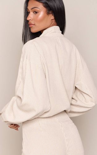 White Veste En Jean Haute Avec Fermeture Éclair | Taille 44 - PrettyLittleThing - Modalova
