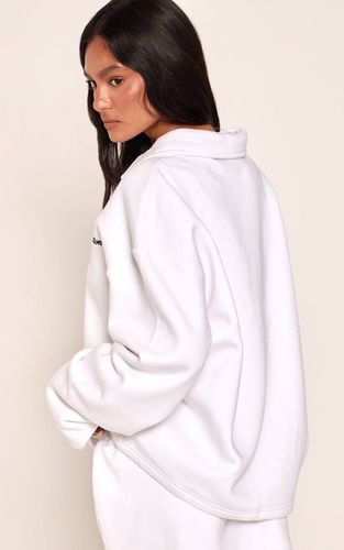 White Sweat-shirt Polo Brodé Collection Sports | Taille XS - PrettyLittleThing - Modalova