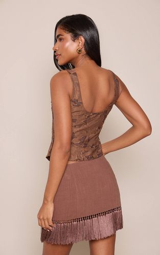 Corset Tissé Léger Texturé | Taille 42 - PrettyLittleThing - Modalova