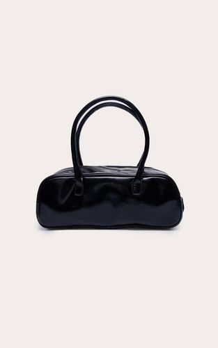 Black Sac Baguette En Synthétiquecuir Pour L'épaule - PrettyLittleThing - Modalova