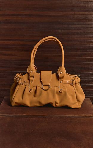 Tan Sac À Main Froncé En Nubuck - PrettyLittleThing - Modalova