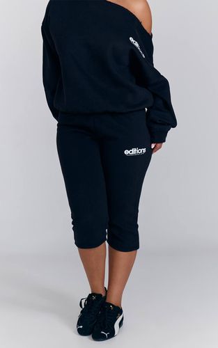 Black Jogging Capri En Molleton Shape Editions | Taille XS - PrettyLittleThing - Modalova